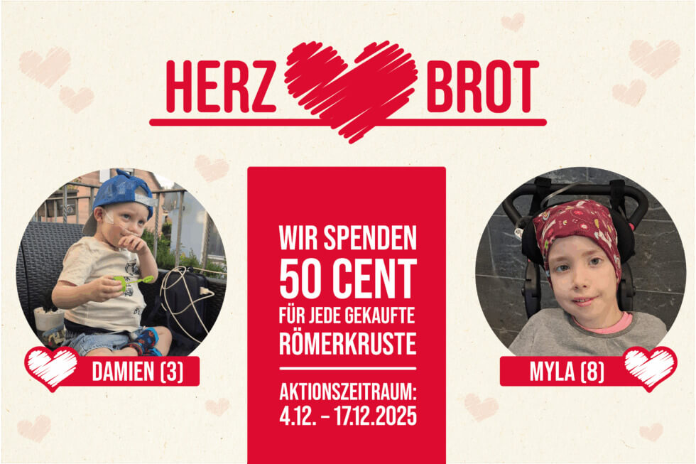 HERZBROT-SPENDENAKTION 2025 – Für Damien und Myla